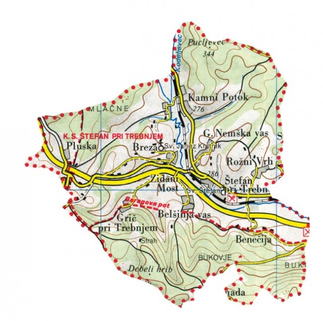 Zemljevid KS Štefan